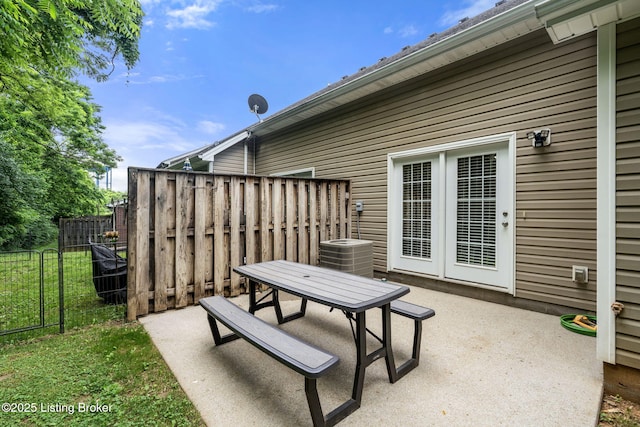 111 Emory Ct, Bardstown, KY 40004 - view of patio / terrace featuring outdoor dining area and central AC