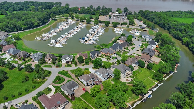 5404 River Creek Ct, Prospect, KY 40059 - view of property location featuring a large body of water and a marina