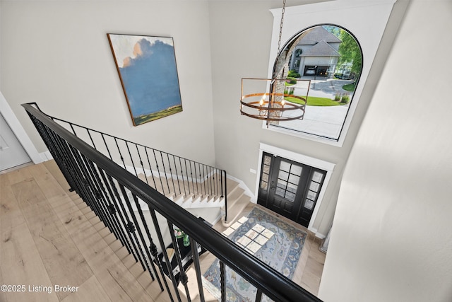 5404 River Creek Ct, Prospect, KY 40059 - foyer entrance featuring wood finished floors and baseboards