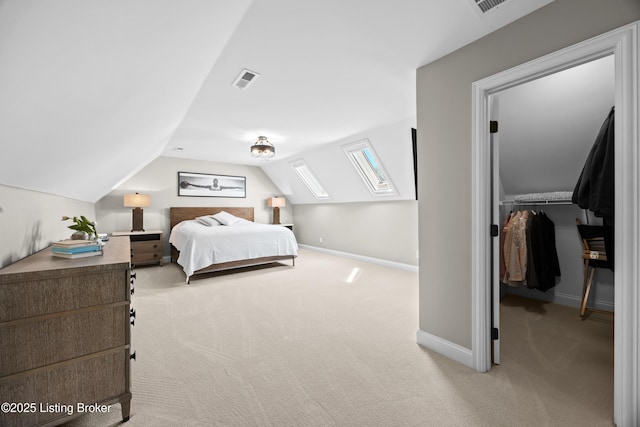 5404 River Creek Ct, Prospect, KY 40059 - carpeted bedroom featuring a walk in closet, lofted ceiling, and a closet