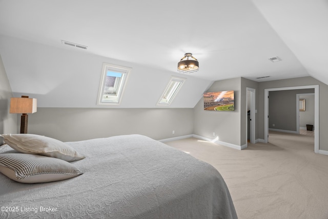 5404 River Creek Ct, Prospect, KY 40059 - carpeted bedroom with vaulted ceiling and a skylight