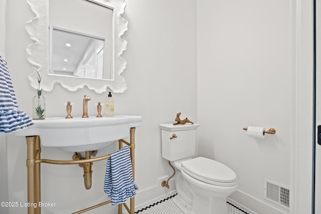 5404 River Creek Ct, Prospect, KY 40059 - half bathroom with tile patterned floors and toilet