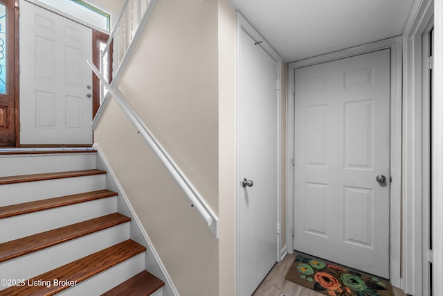 7401 Maria Ave, Louisville, KY 40222 - stairs featuring wood finished floors