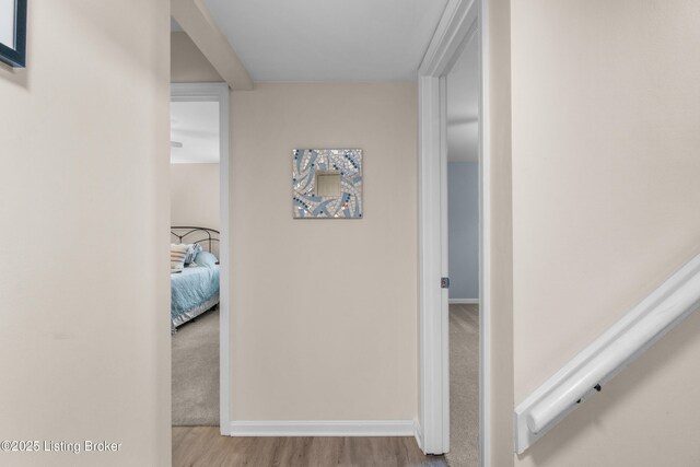 7401 Maria Ave, Louisville, KY 40222 - corridor featuring wood finished floors and baseboards