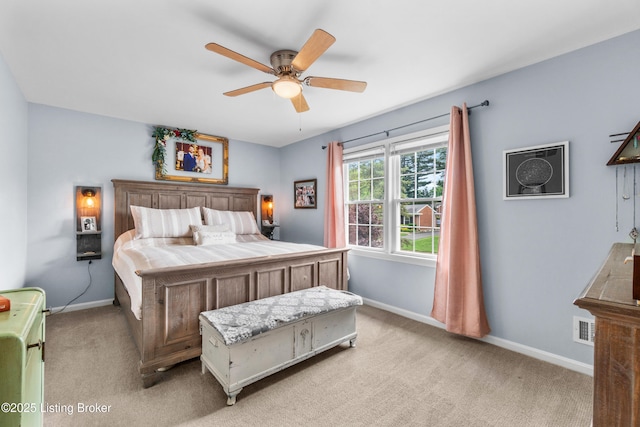 7401 Maria Ave, Louisville, KY 40222 - bedroom featuring light colored carpet and ceiling fan