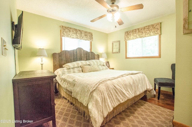 52 Lakeshore Cir, Leitchfield, KY 42754 - bedroom featuring a ceiling fan and wood finished floors