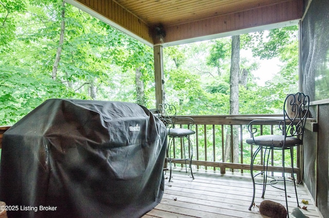 52 Lakeshore Cir, Leitchfield, KY 42754 - deck with grilling area