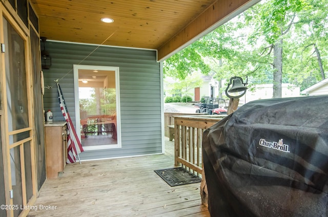 52 Lakeshore Cir, Leitchfield, KY 42754 - wooden terrace featuring area for grilling