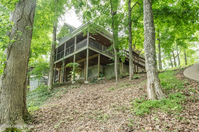 52 Lakeshore Cir, Leitchfield, KY 42754 - rear view of property featuring a deck