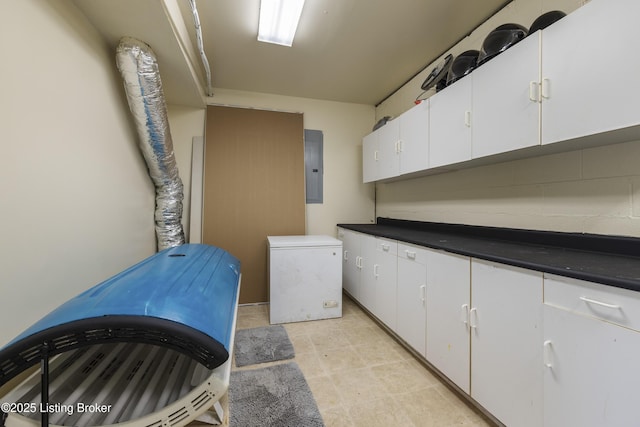 1108 Palisades Dr, Frankfort, KY 40601 - laundry room with cabinet space and electric panel