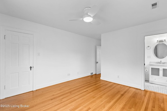 213 Barberry Ln, Lexington, KY 40503 - spare room featuring ceiling fan and light wood finished floors