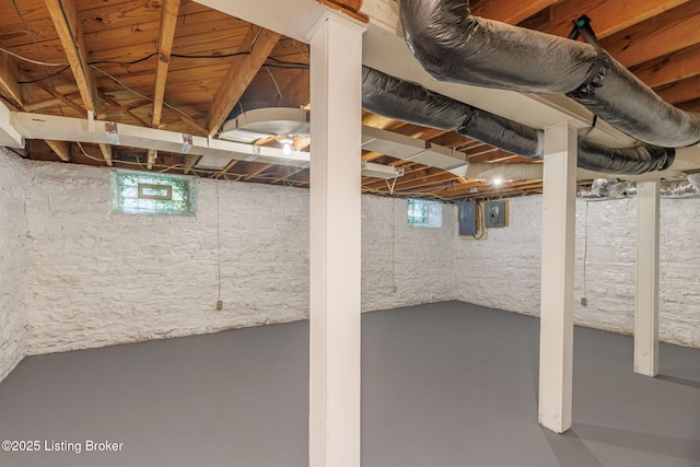 213 Barberry Ln, Lexington, KY 40503 - below grade area featuring healthy amount of natural light and electric panel