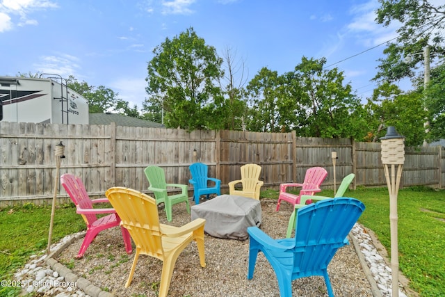 1709 Wickham Way, Louisville, KY 40223 - view of yard with a fire pit