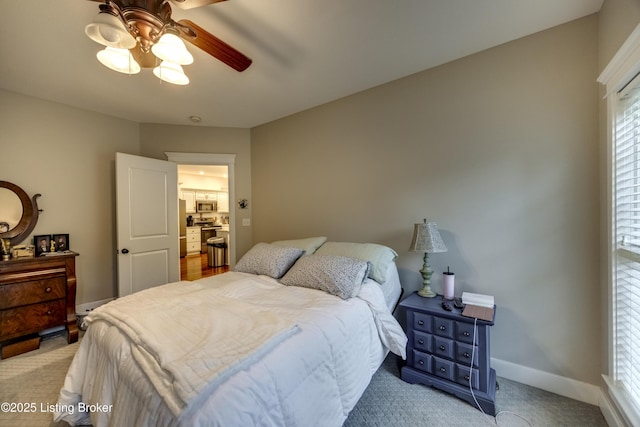 895 Woodlawn Rd Unit 3, Bardstown, KY 40004 - carpeted bedroom with baseboards and ceiling fan