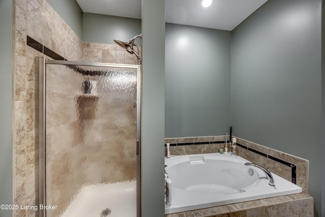 895 Woodlawn Rd Unit 3, Bardstown, KY 40004 - bathroom featuring a garden tub and a stall shower