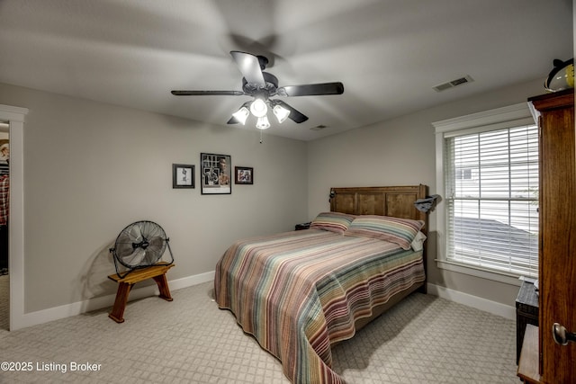 895 Woodlawn Rd Unit 3, Bardstown, KY 40004 - bedroom featuring light carpet, baseboards, and ceiling fan