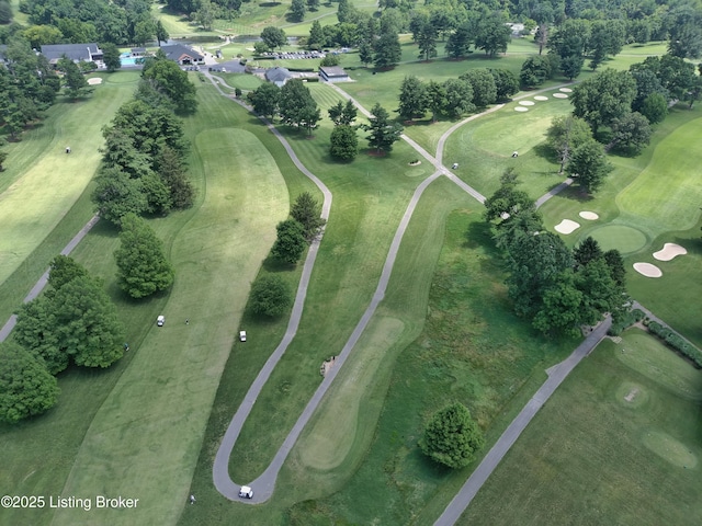 7050 Wildwood Cir Unit 100, Louisville, KY 40291 - aerial overview of property's location featuring a local golf course and a tree filled landscape