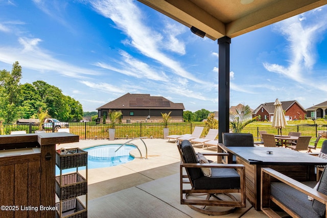 6299 Clore Ln, Crestwood, KY 40014 - fenced backyard with a patio area and outdoor dining area