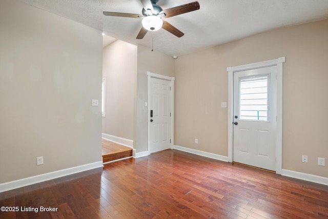 948 Samuel St, Louisville, KY 40204 - spare room with a ceiling fan and hardwood / wood-style floors