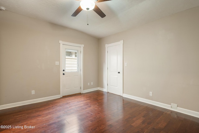 948 Samuel St, Louisville, KY 40204 - unfurnished room with a ceiling fan, dark wood-style floors, and a smoke detector