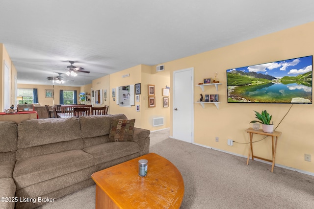 1007 Lake Pl Unit H11, Louisville, KY 40222 - living room with ceiling fan and carpet