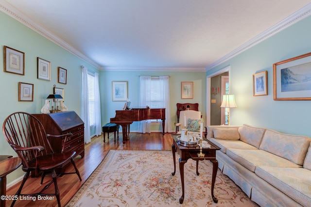 7009 Quail Brace Ct, Louisville, KY 40241 - living room with ornamental molding and wood finished floors