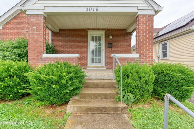 3019 Wirth Ave, Louisville, KY 40217 - view of exterior entry with brick siding