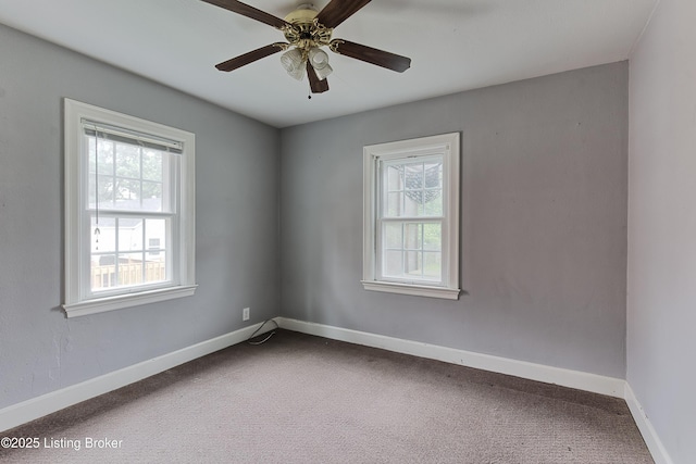 3019 Wirth Ave, Louisville, KY 40217 - spare room with healthy amount of natural light, carpet flooring, and a ceiling fan