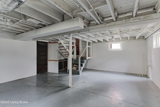 3019 Wirth Ave, Louisville, KY 40217 - basement with stairway
