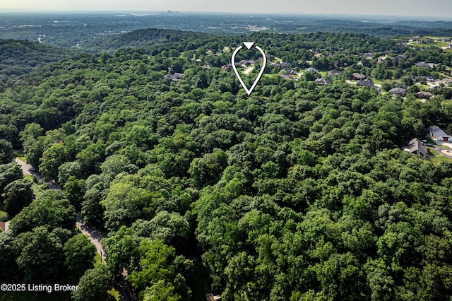 2918 Spickert Knob Rd, Floyds Knobs, IN 47119 - aerial view of property's location featuring a heavily wooded area
