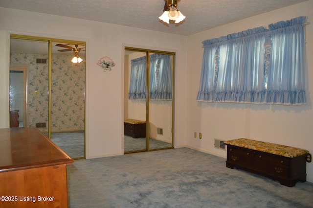 8413 Old Boundary Rd, Louisville, KY 40291 - carpeted spare room featuring a ceiling fan and a textured ceiling