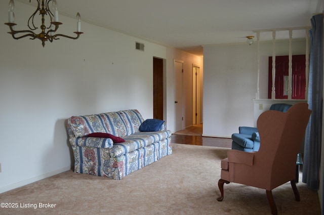 8413 Old Boundary Rd, Louisville, KY 40291 - living room featuring carpet floors