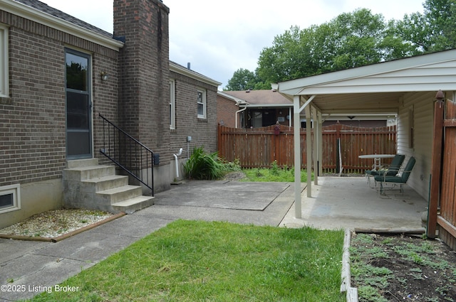8413 Old Boundary Rd, Louisville, KY 40291 - view of yard with a patio and entry steps