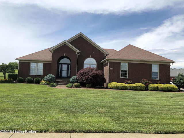 149 Wood Gate Dr, Mt Washington, KY 40047 - view of front of property featuring brick siding and a front lawn