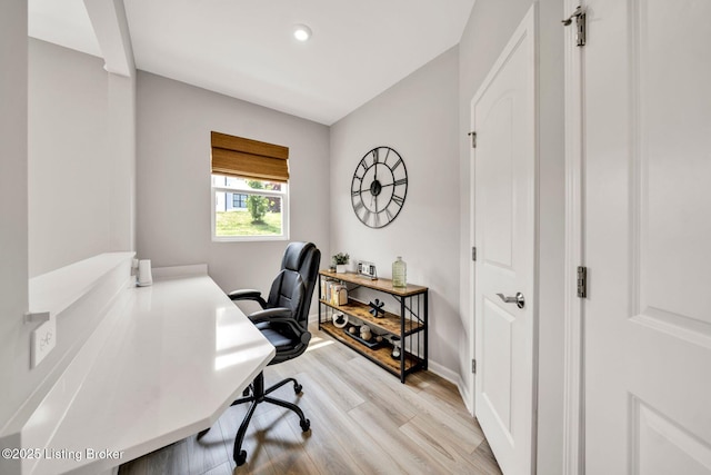 19136 Catalpa Fields Pl, Louisville, KY 40023 - office featuring light wood finished floors and recessed lighting