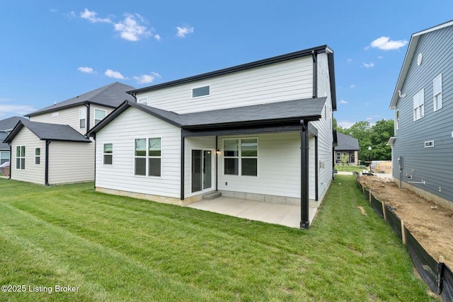 19136 Catalpa Fields Pl, Louisville, KY 40023 - back of property featuring a patio and a yard
