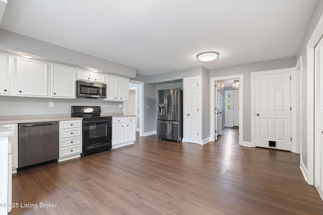 3627 E Locust Cir, Prospect, KY 40059 - kitchen featuring stainless steel appliances, white cabinets, and dark wood finished floors