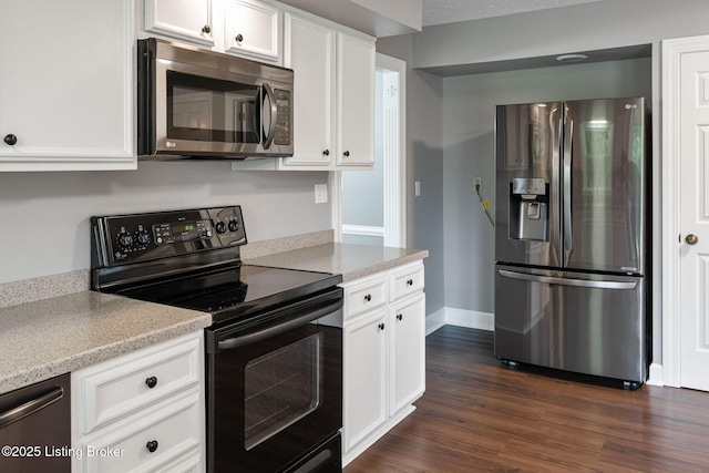 3627 E Locust Cir, Prospect, KY 40059 - kitchen featuring stainless steel appliances, dark wood-type flooring, white cabinetry, and light countertops