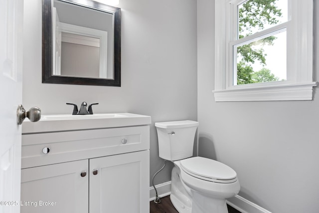 3627 E Locust Cir, Prospect, KY 40059 - half bathroom with vanity and wood finished floors