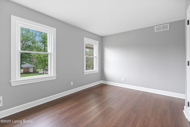 3627 E Locust Cir, Prospect, KY 40059 - spare room with plenty of natural light and dark wood-type flooring