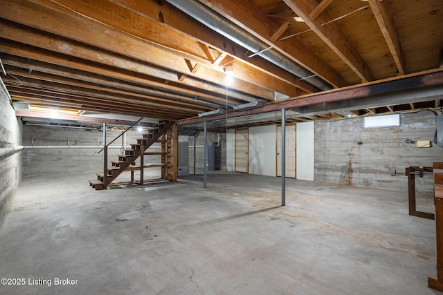 3627 E Locust Cir, Prospect, KY 40059 - unfinished below grade area featuring stairway