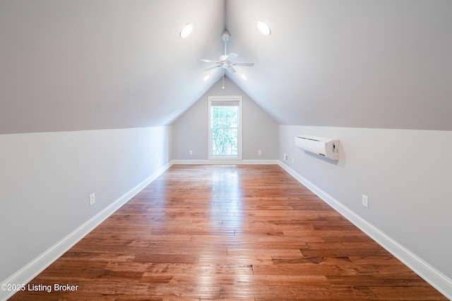 6205 Elizabeth Ct, Prospect, KY 40059 - bonus room with a ceiling fan, wood finished floors, and lofted ceiling