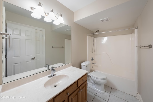 6205 Elizabeth Ct, Prospect, KY 40059 - bathroom featuring  shower combination, tile patterned flooring, and vanity