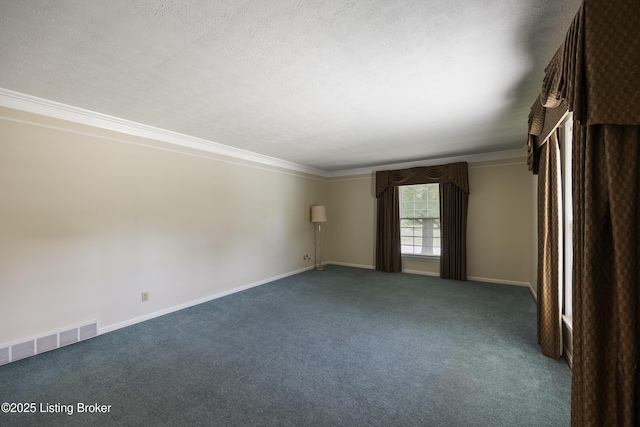 6704 Hollow Tree Rd, Louisville, KY 40228 - carpeted empty room with a textured ceiling and ornamental molding