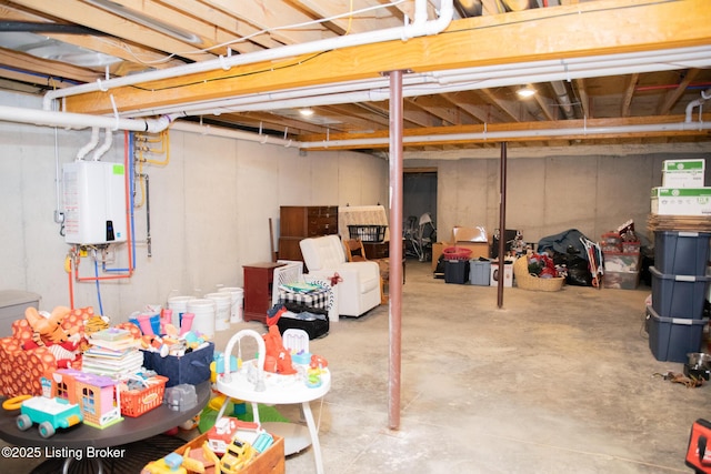 9115 Independence School Rd, Louisville, KY 40228 - unfinished below grade area with tankless water heater