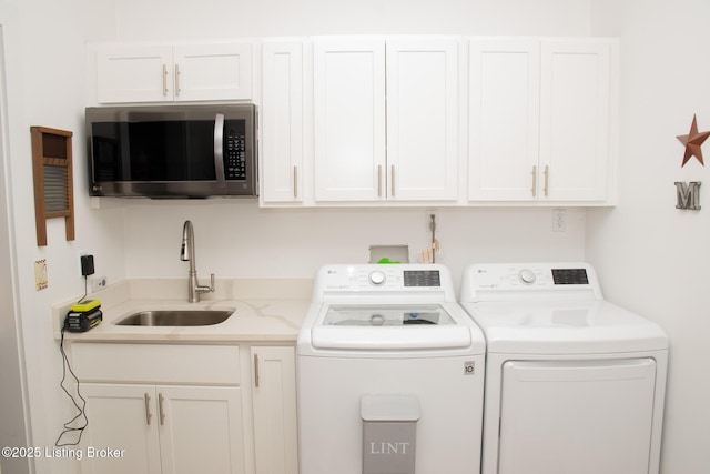 9115 Independence School Rd, Louisville, KY 40228 - washroom featuring washer and dryer and cabinet space