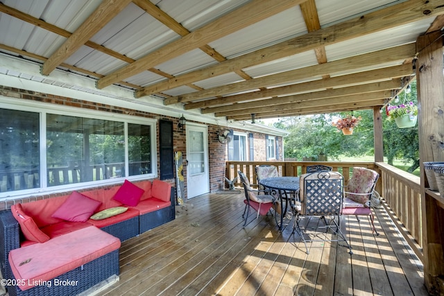 94 Buckhorn Ln, Leitchfield, KY 42754 - deck featuring outdoor dining space