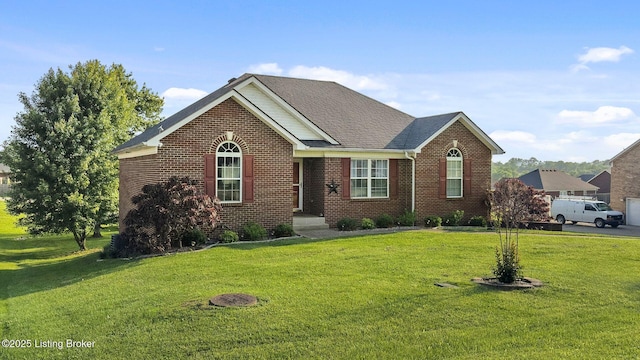131 Benelli Dr, Bardstown, KY 40004 - ranch-style home with brick siding and a front lawn