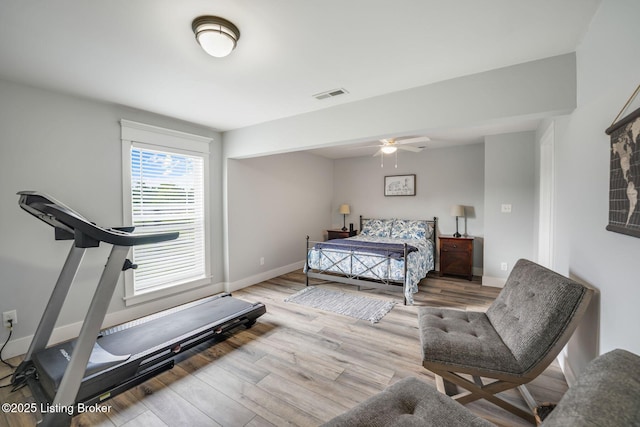 57 Pilots Way, Taylorsville, KY 40071 - bedroom featuring wood finished floors and a ceiling fan
