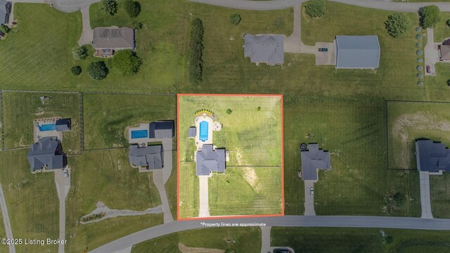 57 Pilots Way, Taylorsville, KY 40071 - aerial view of property and surrounding area featuring property boundaries highlighted